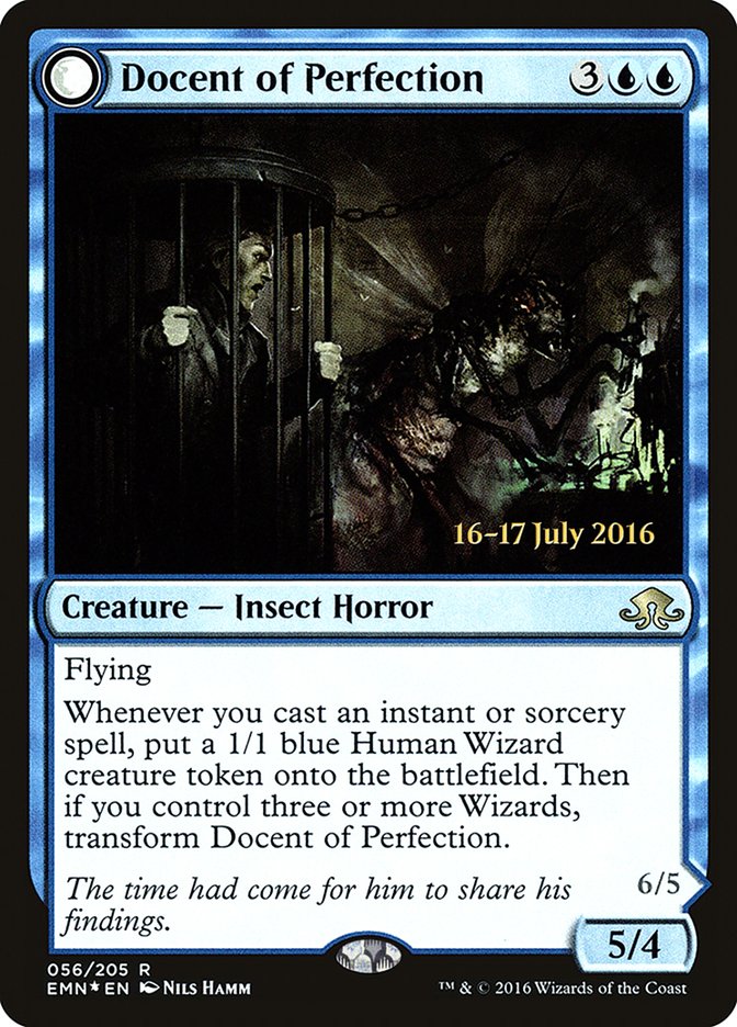 {R} Docent of Perfection // Final Iteration [Eldritch Moon Prerelease Promos][PR EMN 056]