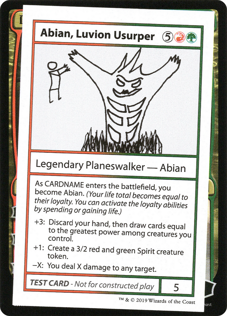 {R} Abian, Luvion Usurper (2021 Edition) [Mystery Booster Playtest Cards][CMB1 087]