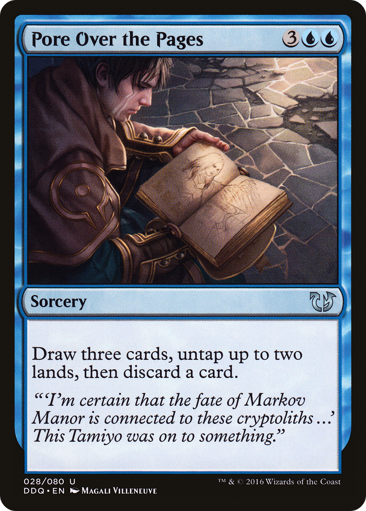 {C} Pore Over the Pages [Duel Decks: Blessed vs. Cursed][DDQ 028]