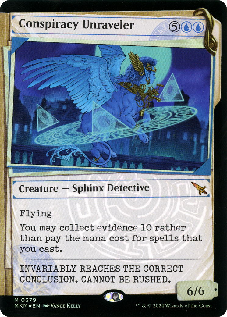 {@R} Conspiracy Unraveler (Showcase) (Invisible Ink) [Murders at Karlov Manor][MKM 379]