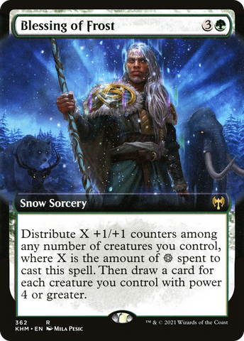 {R} Blessing of Frost (Extended Art) [Kaldheim][KHM 362]