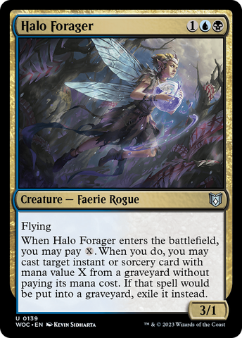 {C} Halo Forager [Wilds of Eldraine Commander][WOC 139]