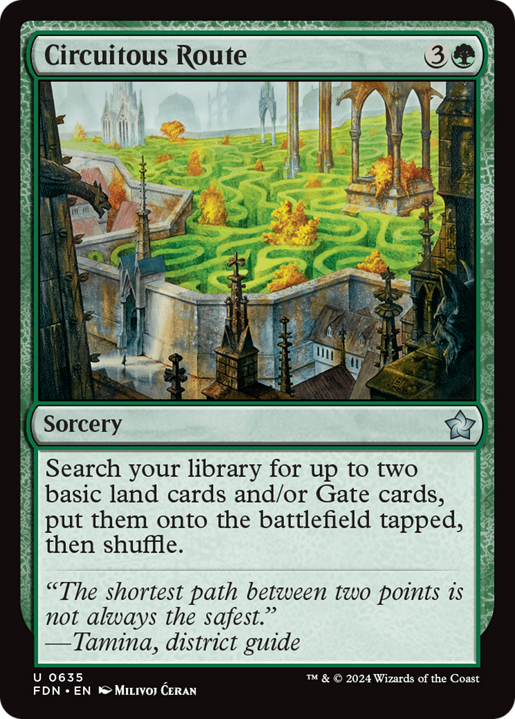 {@C} Circuitous Route [Foundations][FDN 635]