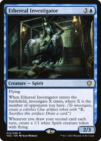 {R} Ethereal Investigator [Innistrad: Crimson Vow Commander][VOC 012]