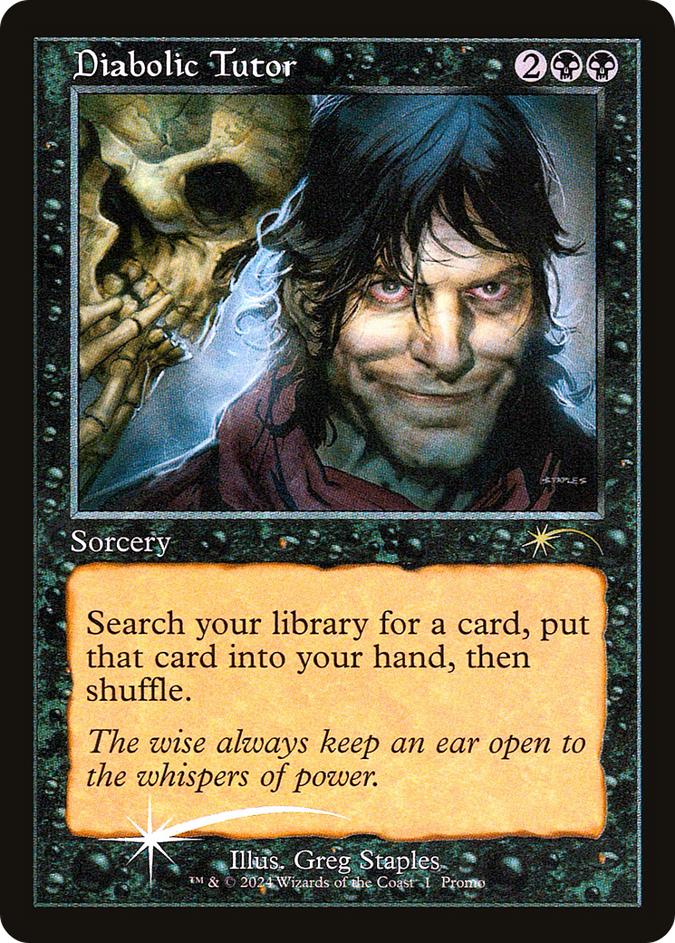{R} Diabolic Tutor [Wizards Play Network 2024][PW24 001]