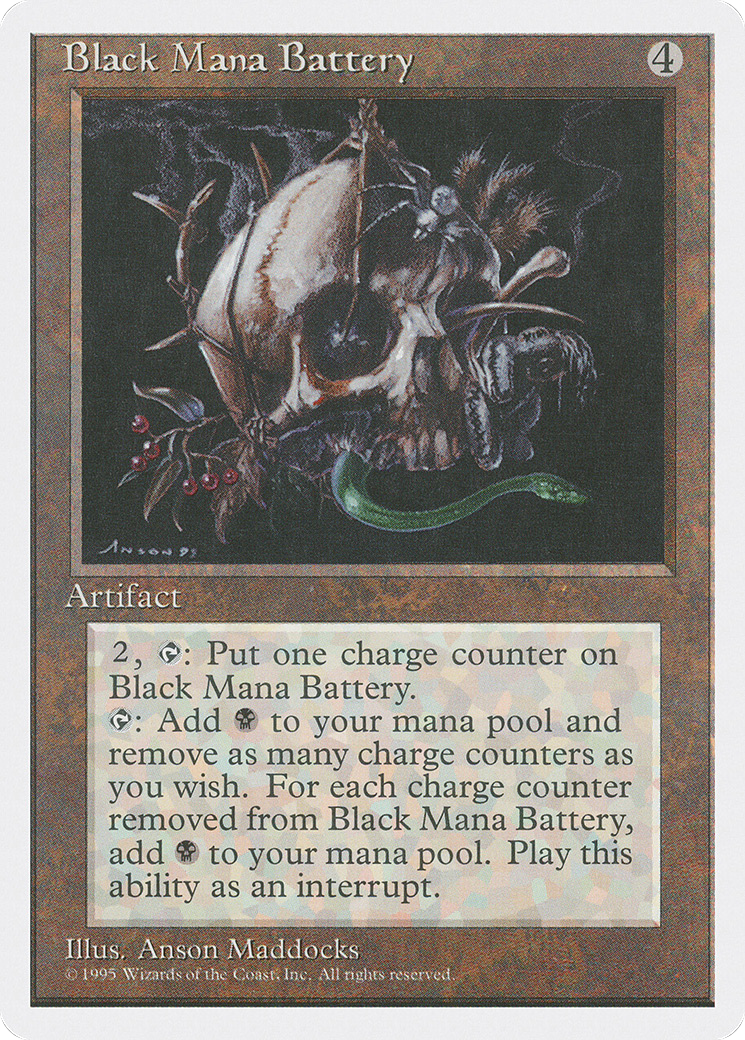 {R} Black Mana Battery [Fourth Edition][4ED 298] - Misty Mountain Games