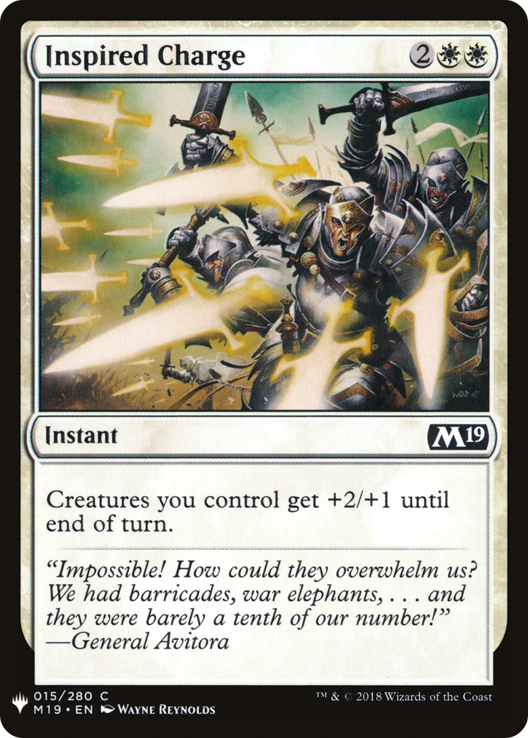 {C} Inspired Charge [Mystery Booster][LS M19 015]