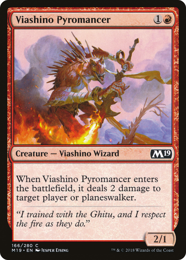 {C} Viashino Pyromancer [Core Set 2019][M19 166]