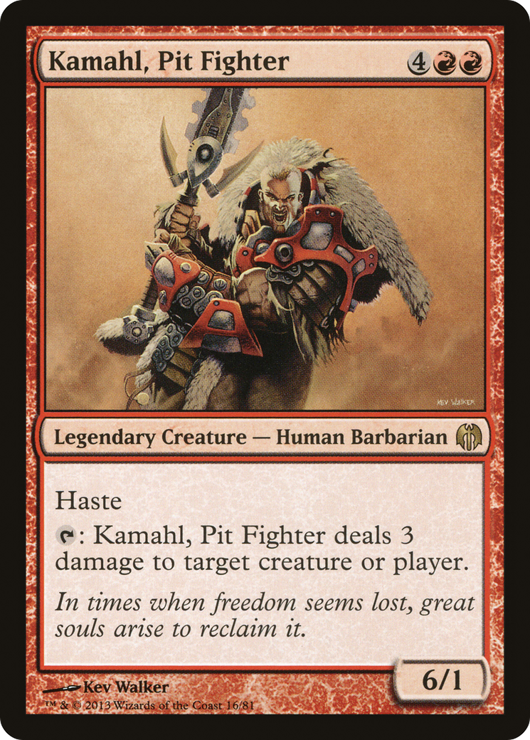 {R} Kamahl, Pit Fighter [Duel Decks: Heroes vs. Monsters][DDL 016]