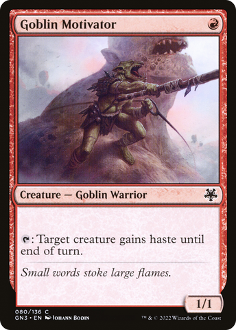 {C} Goblin Motivator [Game Night 2022][GN3 080]