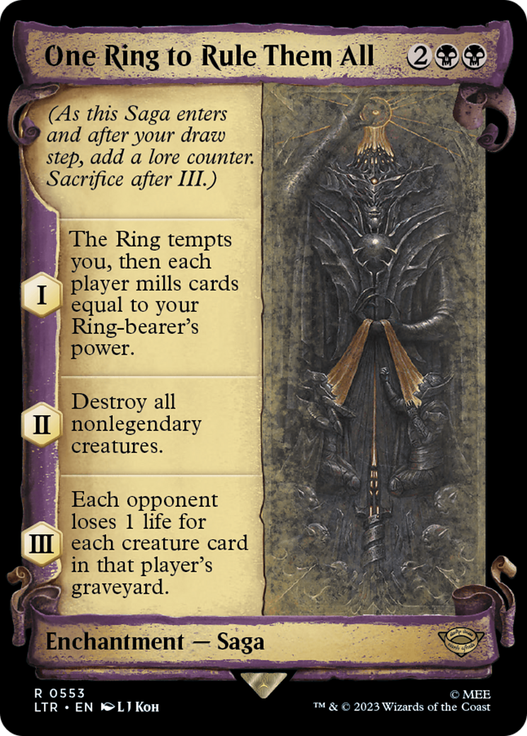 {R} One Ring to Rule Them All [The Lord of the Rings: Tales of Middle-Earth Showcase Scrolls][LTR 553]