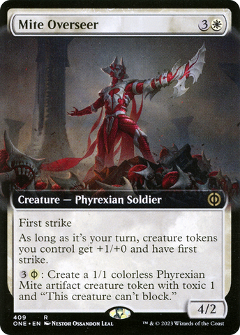 {R} Mite Overseer (Extended Art) [Phyrexia: All Will Be One][ONE 409]