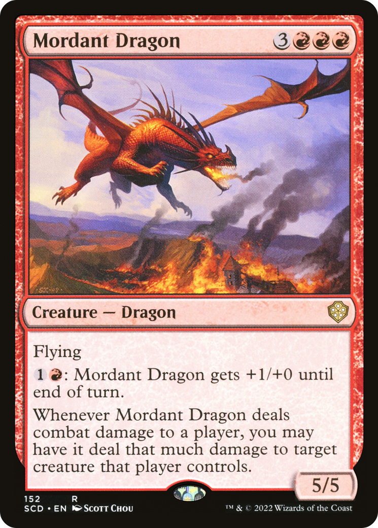 {R} Mordant Dragon [Starter Commander Decks][SCD 152]