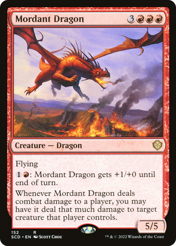 {R} Mordant Dragon [Starter Commander Decks][SCD 152]