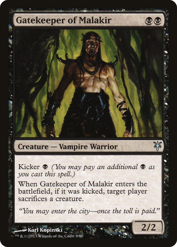{C} Gatekeeper of Malakir [Duel Decks: Sorin vs. Tibalt][DDK 008]