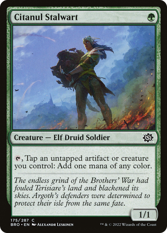 {C} Citanul Stalwart [The Brothers' War][BRO 175]