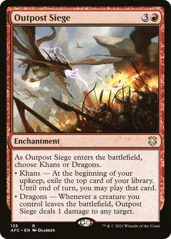 {R} Outpost Siege [Dungeons & Dragons: Adventures in the Forgotten Realms Commander][AFC 135]