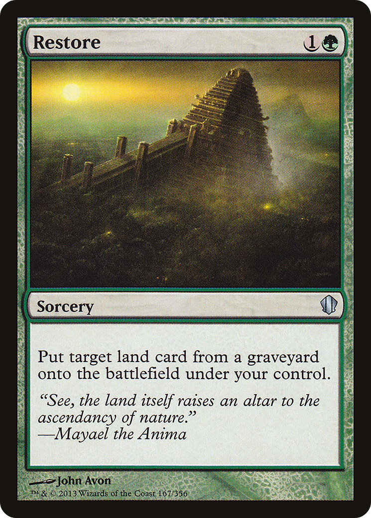 {C} Restore [Commander 2013][C13 167]