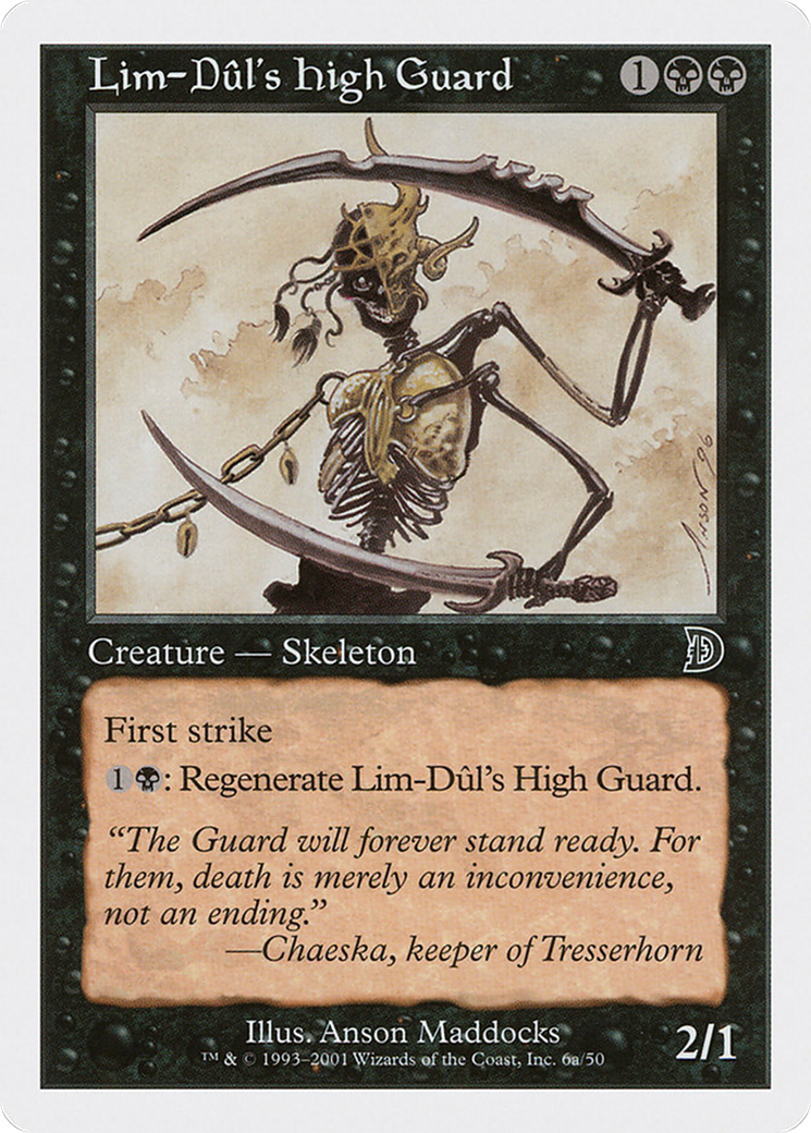 {C} Lim-Dul's High Guard (Holding Sword) [Deckmasters][DKM 6A]