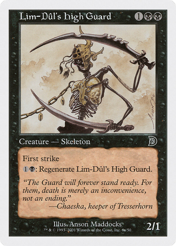 {C} Lim-Dul's High Guard (Holding Sword) [Deckmasters][DKM 6A]