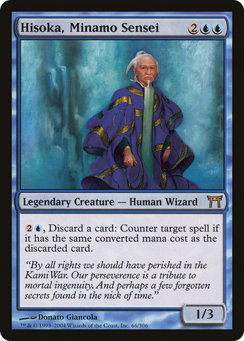 {R} Hisoka, Minamo Sensei [Champions of Kamigawa][CHK 066]