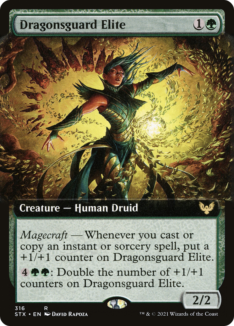 {R} Dragonsguard Elite (Extended Art) [Strixhaven: School of Mages][STX 316]