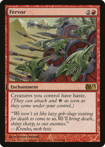 {R} Fervor [Magic 2013][M13 129]