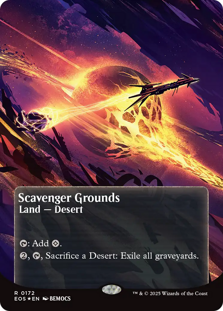 {R} Scavenger Grounds (0172) (Poster) (Galaxy Foil) [Edge of Eternities: Stellar Sights][EOS 172]