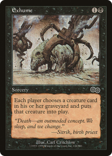 {C} Exhume [Urza's Saga][USG 134]