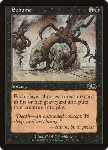 {C} Exhume [Urza's Saga][USG 134]