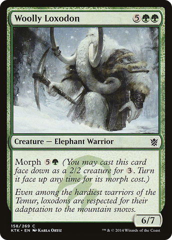 {C} Woolly Loxodon [Khans of Tarkir][KTK 158]