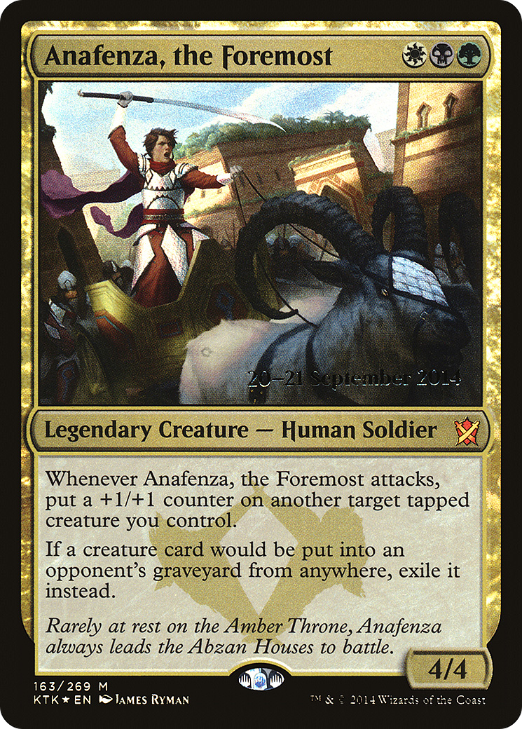 {R} Anafenza, the Foremost [Khans of Tarkir Prerelease Promos][PR KTK 163]
