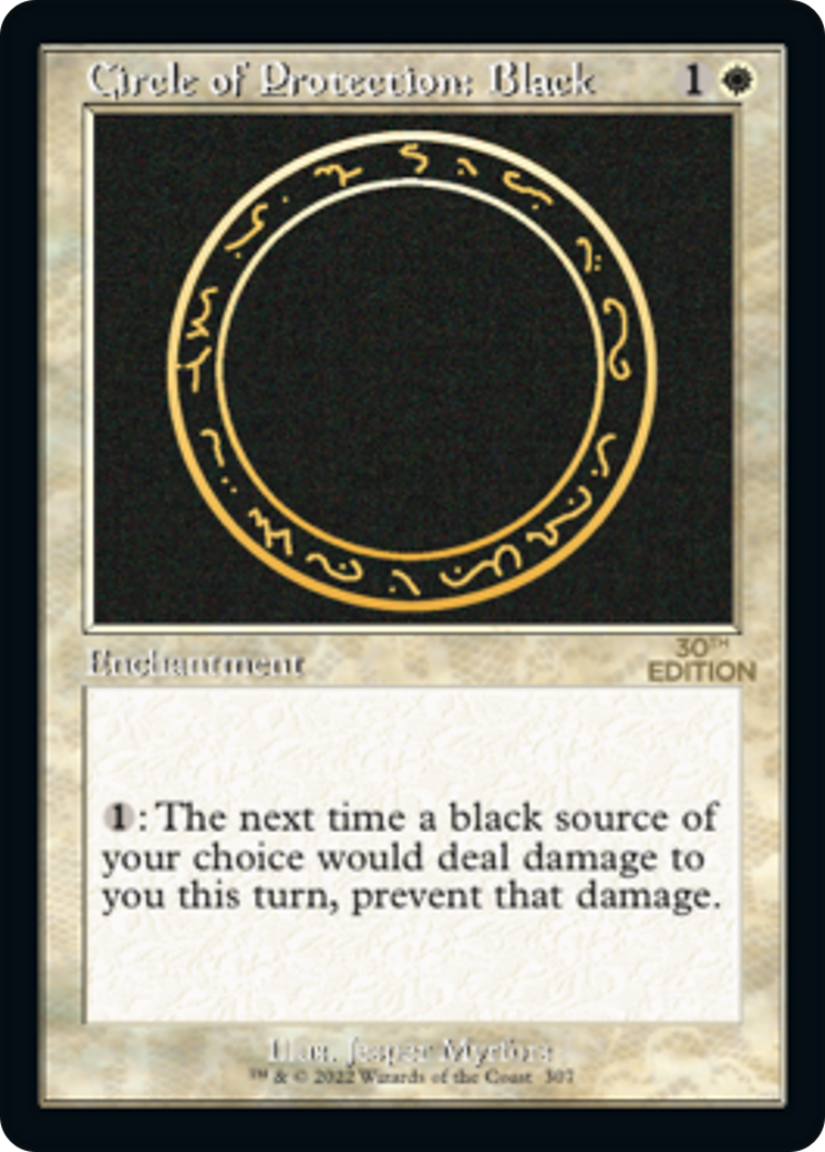{C} Circle of Protection: Black (Retro) [30th Anniversary Edition][30A 307]