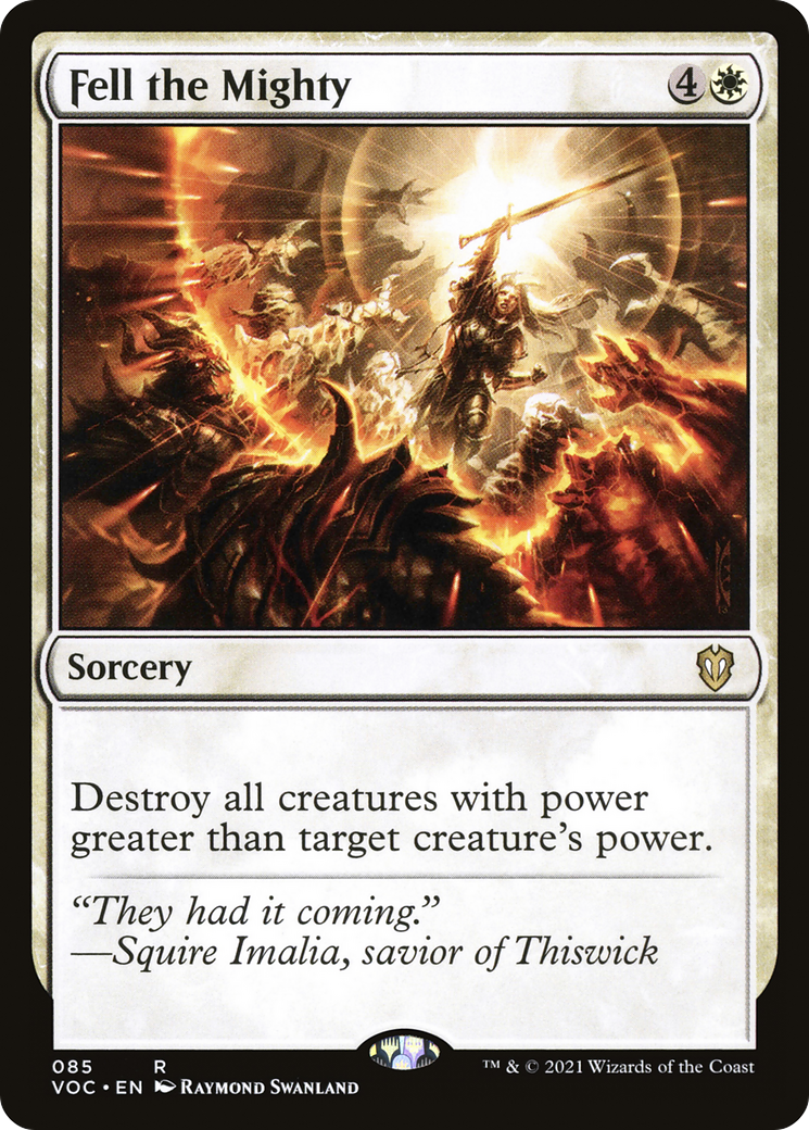 {R} Fell the Mighty [Innistrad: Crimson Vow Commander][VOC 085]