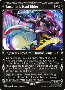 {R} Tatsunari, Toad Rider (Showcase Ninja) [Kamigawa: Neon Dynasty][NEO 345]