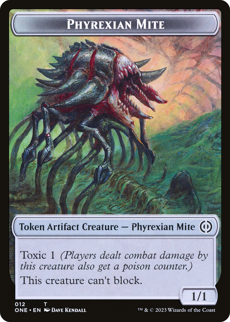 {T} Poison Counter // Phyrexian Mite Double-Sided Token [Phyrexia: All Will Be One][TONE 14//12]