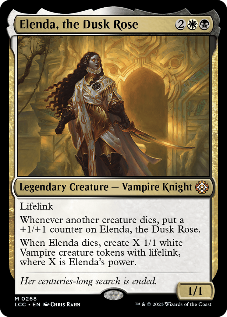 {R} Elenda, the Dusk Rose [The Lost Caverns of Ixalan Commander][LCC 268]