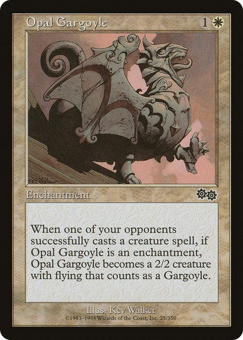 {C} Opal Gargoyle [Urza's Saga][USG 025]