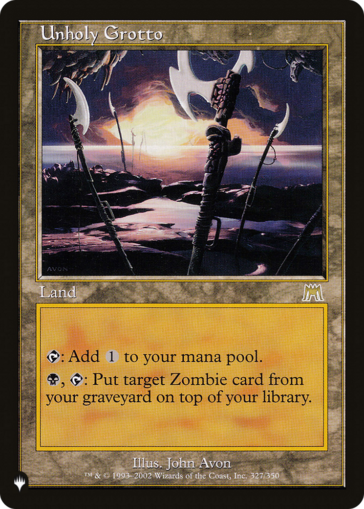 Unholy Grotto [LIST 327/350]
