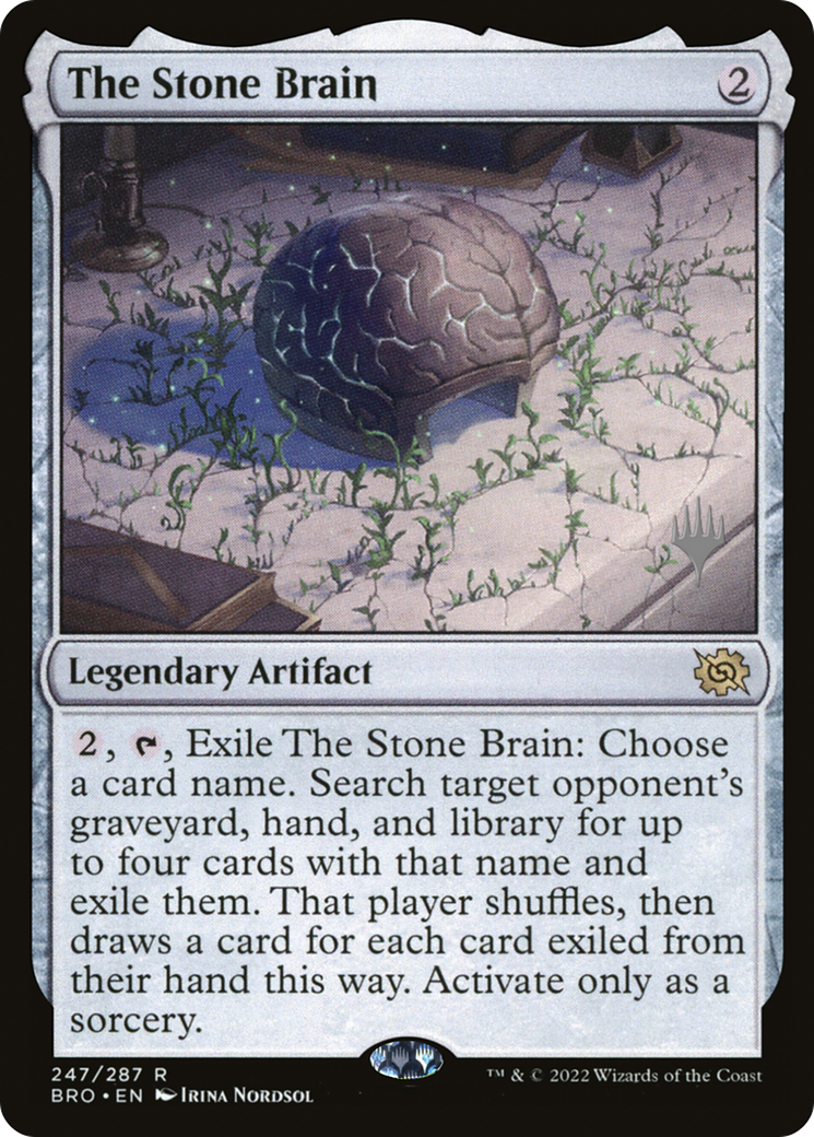 {R} The Stone Brain [The Brothers' War: Promo Pack][PP BRO 247]