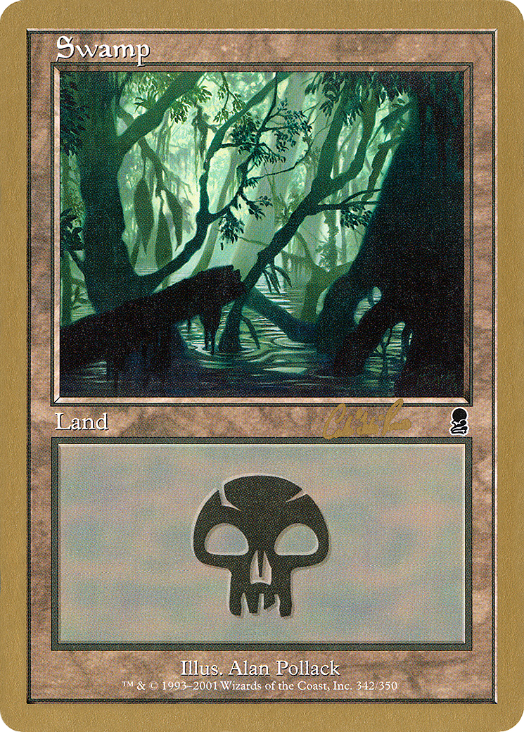 {B}[GB WC02 CR342] Swamp (cr342) (Carlos Romao) [World Championship Decks 2002]