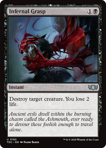 {C} Infernal Grasp [Tarkir: Dragonstorm Commander][TDC 182]