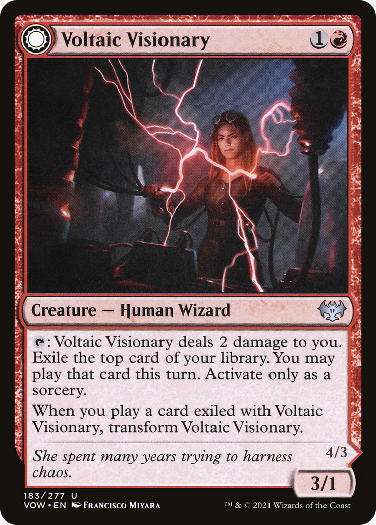 {C} Voltaic Visionary // Volt-Charged Berserker [Innistrad: Crimson Vow][VOW 183]