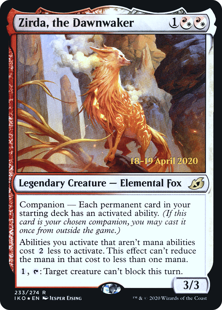 {R} Zirda, the Dawnwaker [Ikoria: Lair of Behemoths Prerelease Promos][PR IKO 233]
