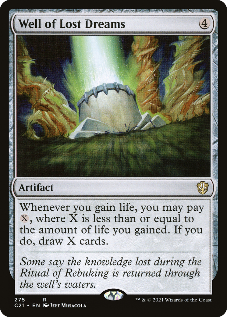 {R} Well of Lost Dreams [Commander 2021][C21 275]