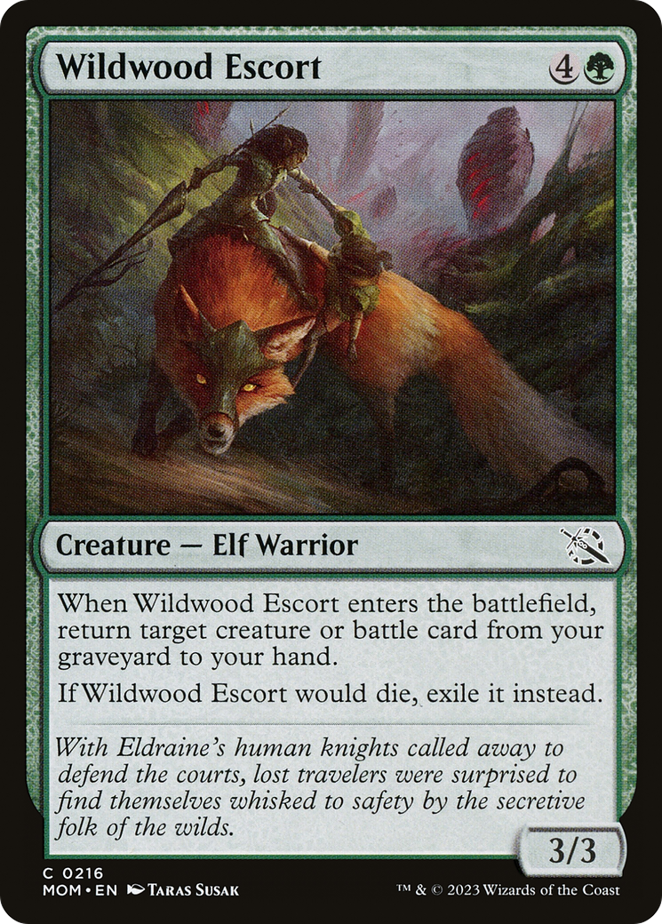 {C} Wildwood Escort [March of the Machine][MOM 216]
