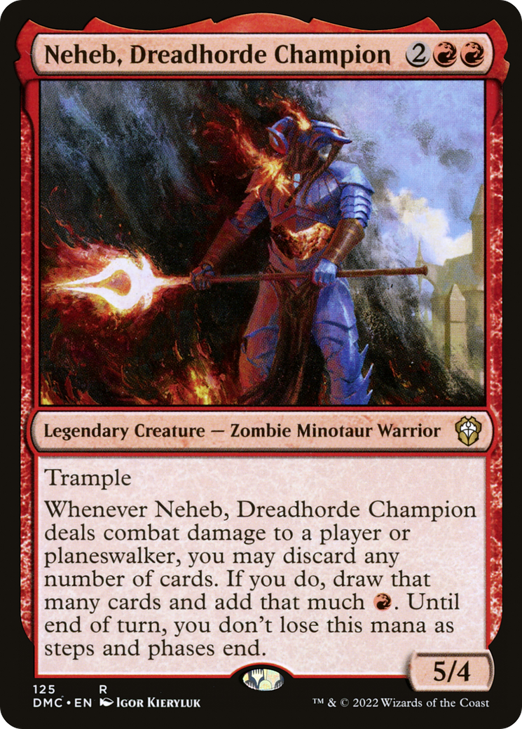 {R} Neheb, Dreadhorde Champion [Dominaria United Commander][DMC 125]