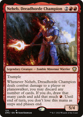 {R} Neheb, Dreadhorde Champion [Dominaria United Commander][DMC 125]