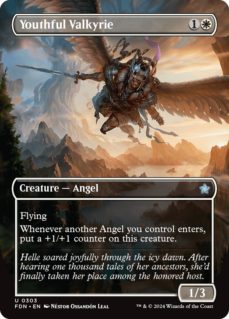 {@C} Youthful Valkyrie (Borderless) [Foundations][FDN 303]