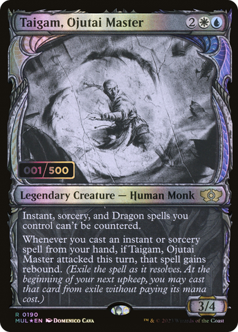 {R} Taigam, Ojutai Master (Serialized) [Multiverse Legends][SR MUL 190]